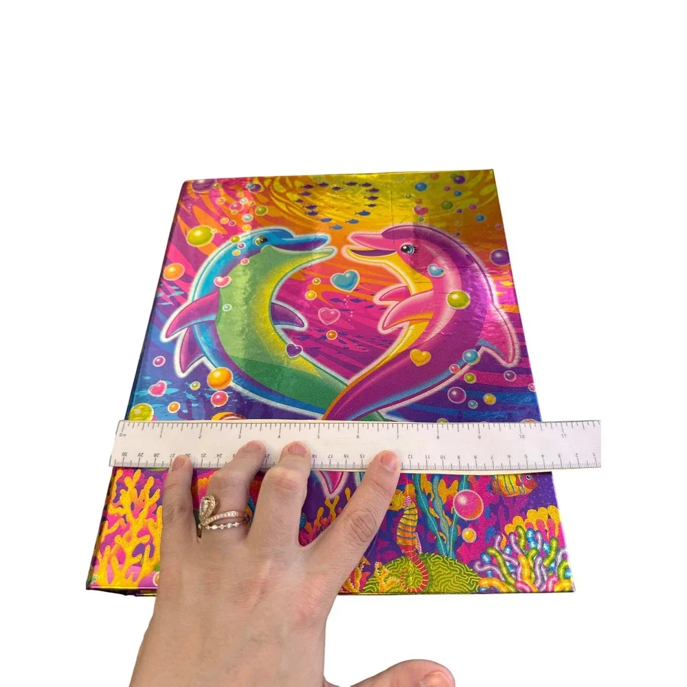 Y2K Lisa Frank Dancing Dolphin 3 Ring Binder Office School Supplies Preppy